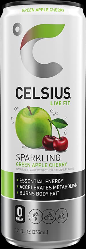 Celsius Green Apple Cherry